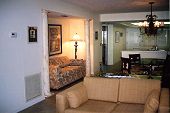 Alcove with sofa bed